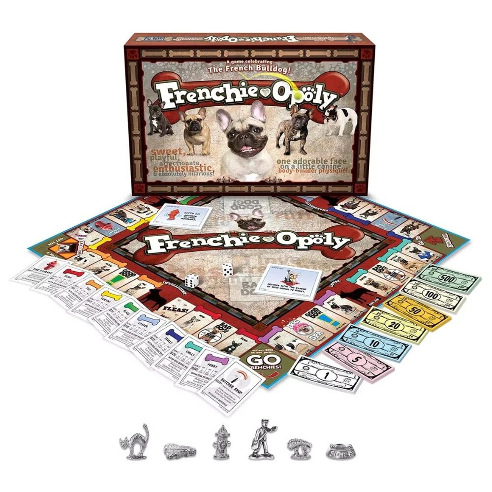 3/$77❤️Frenchie-Opoly Dog-Themed French Bulldog Family Board Game